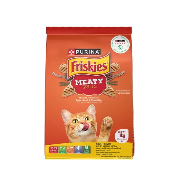 Purina Friskies Meaty Grills Adult Complete & Balanced Dry Cat Food