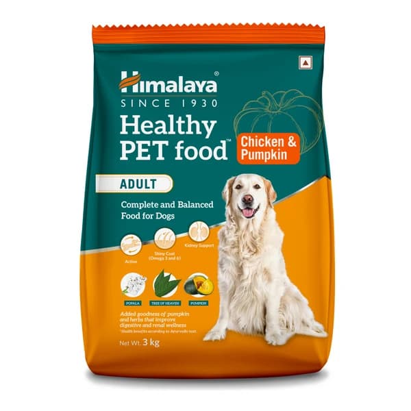 Himalaya Healthy Pet Food Adult (Chicken & Pumpkin) Complete & Balanced Dry Dog Food Fortified with 37+ Nutrients & Ayurvedic Herbs
