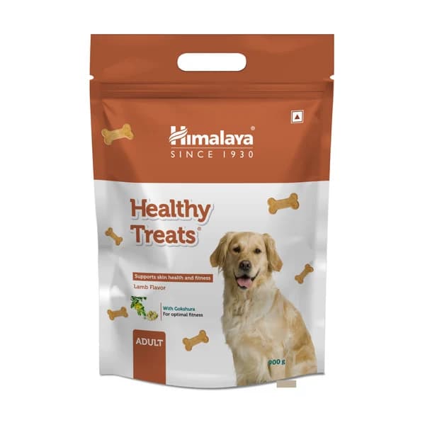 Himalaya Healthy Dog Treats Adult (Lamb Flavour) Fortified with Flaxseed & Gokshura for Dogs