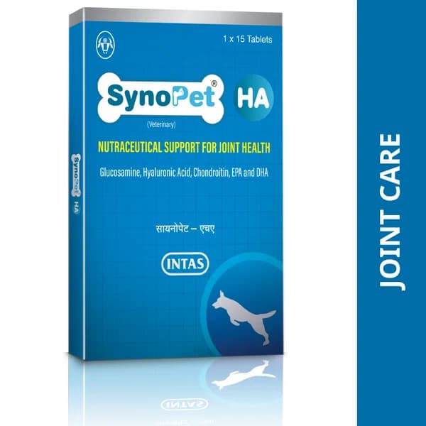 Intas Synopet HA Advanced Bone, Joint & Cartilage Support Tablets for Dogs & Cats