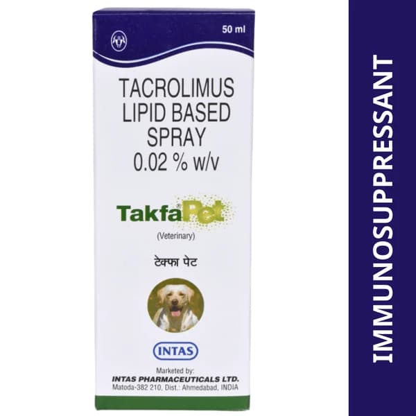 Intas Takfa Pet Topical Immunomodulatory Spray for Dogs