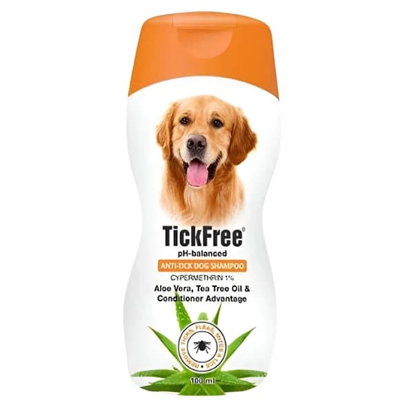 SkyEc Tick Free (Cypermethrin 1%) Medicated Anti-Tick & Flea Dog Shampoo