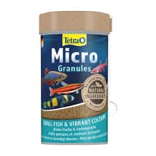 Tetra Micro Granules Premium Fish Food – Advanced Dual-Colour Slowly Sinking Micro-Granular Diet with 44% Protein (0.3–1 mm, 45g / 100ml Pack),