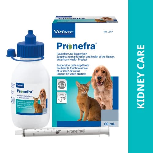 Virbac Pronefra Palatable Oral Suspension for Dogs & Cats – Advanced 4-in-1 Renal Support
