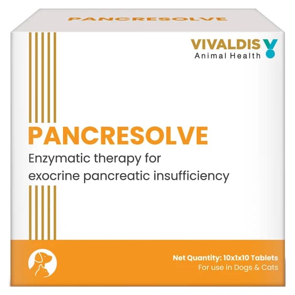 Vivaldis Pancresolve Digestive Pancreatic Enzyme Replacement Tablets for Dogs & Cats