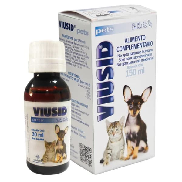 Vivaldis Viusid Pets Syrup – Antiviral Immunity Booster & Hepatoprotective Tonic for Dogs and Cats