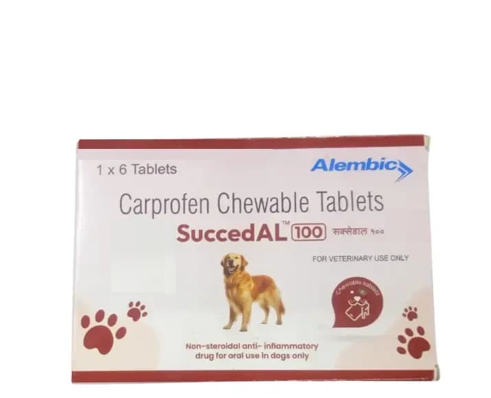Alembic SuccedAL 100 mg Carprofen Chewable Tablets for Dogs