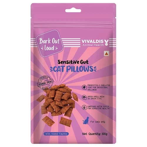 ark Out Loud by Vivaldis Pillows for Sensitive Gut Cat Treats (100g)