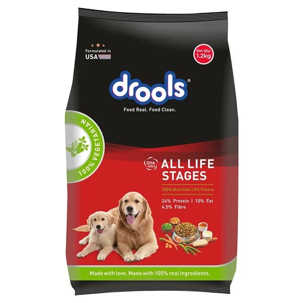 Drools 100% Vegetarian Puppy and Adult Dog Veg Dry Food
