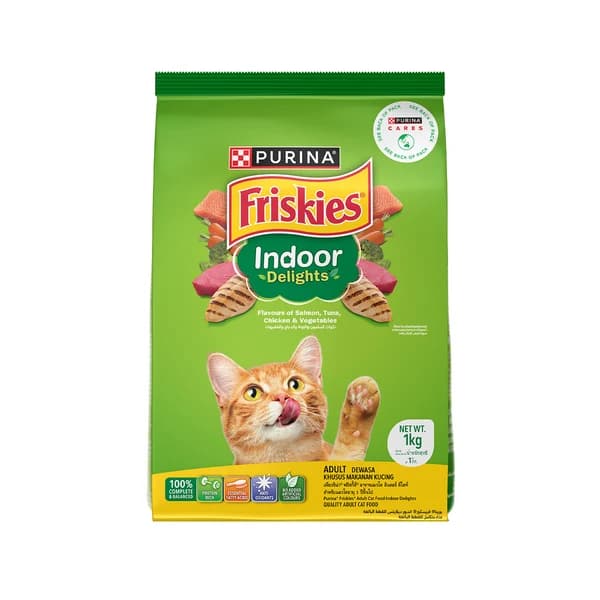Purina Friskies Indoor Delights Adult Complete & Balanced Dry Cat Food