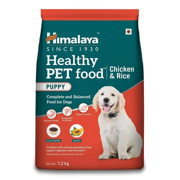 Himalaya Healthy Pet Food Puppy (Chicken & Rice) Complete & Balanced Dry Dog Food with 24% Protein, Papaya, Black Pepper & Oats