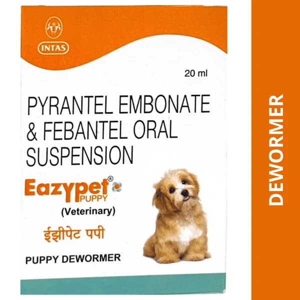 Intas Eazypet Puppy Broad-Spectrum Deworming Oral Suspension for Puppies & Young Dogs