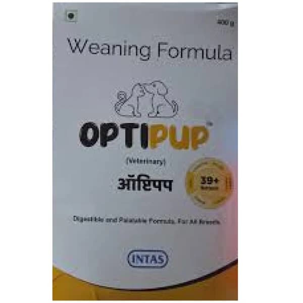 Intas Optipup Complete Early Weaning, Growth & Pediatric Nutritional Cereal Supplement for dogs and cats