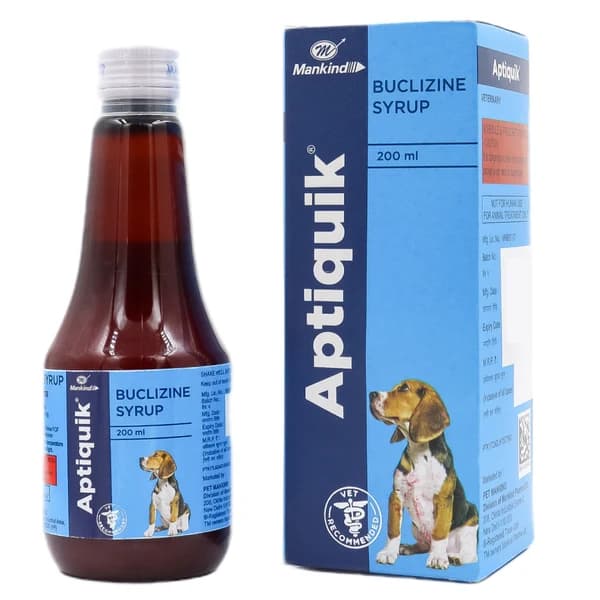 Mankind Aptiquik Syrup (Buclizine) for Dogs – 200 ml