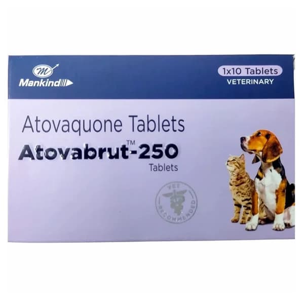 Mankind Atovabrut 250 mg (Atovaquone) Tablets for Dogs & Cats