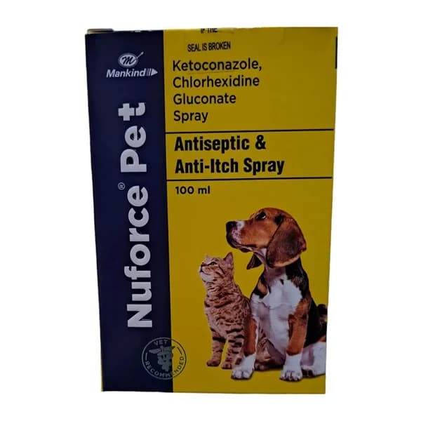 Mankind Nuforce Pet Antiseptic Spray for Dogs & Cats
