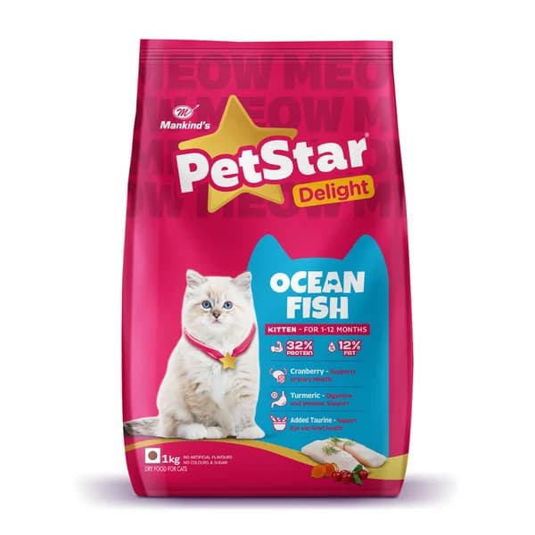 Mankind PetStar Ocean Fish Kitten Cat Dry Food