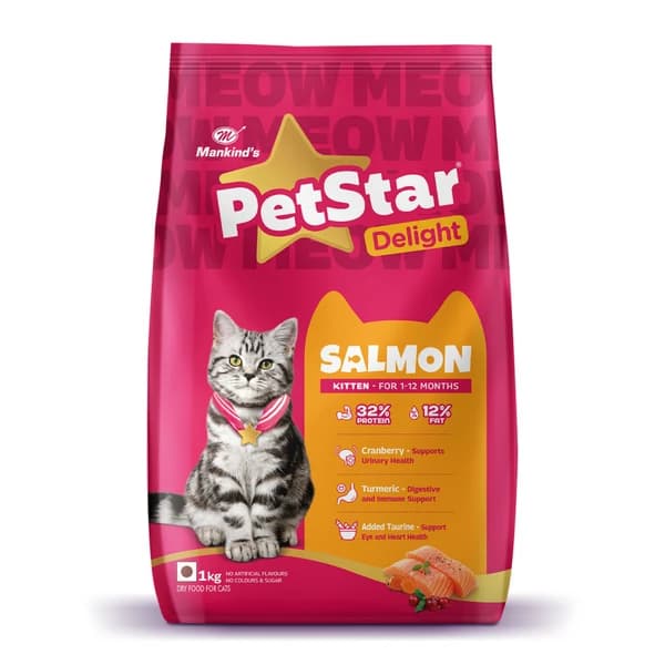 Mankind PetStar Salmon Kitten Cat Dry Food