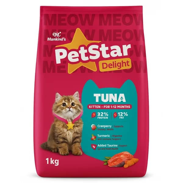 Mankind PetStar Tuna Kitten Cat Dry Food