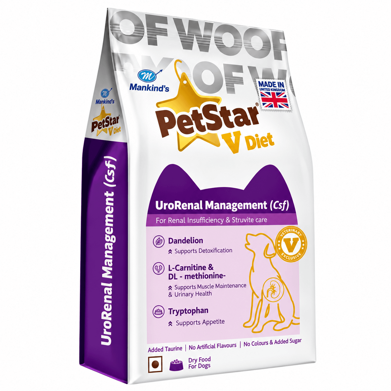 Mankind PetStar V Diet Clinical UroRenal Management Dry Dog Food
