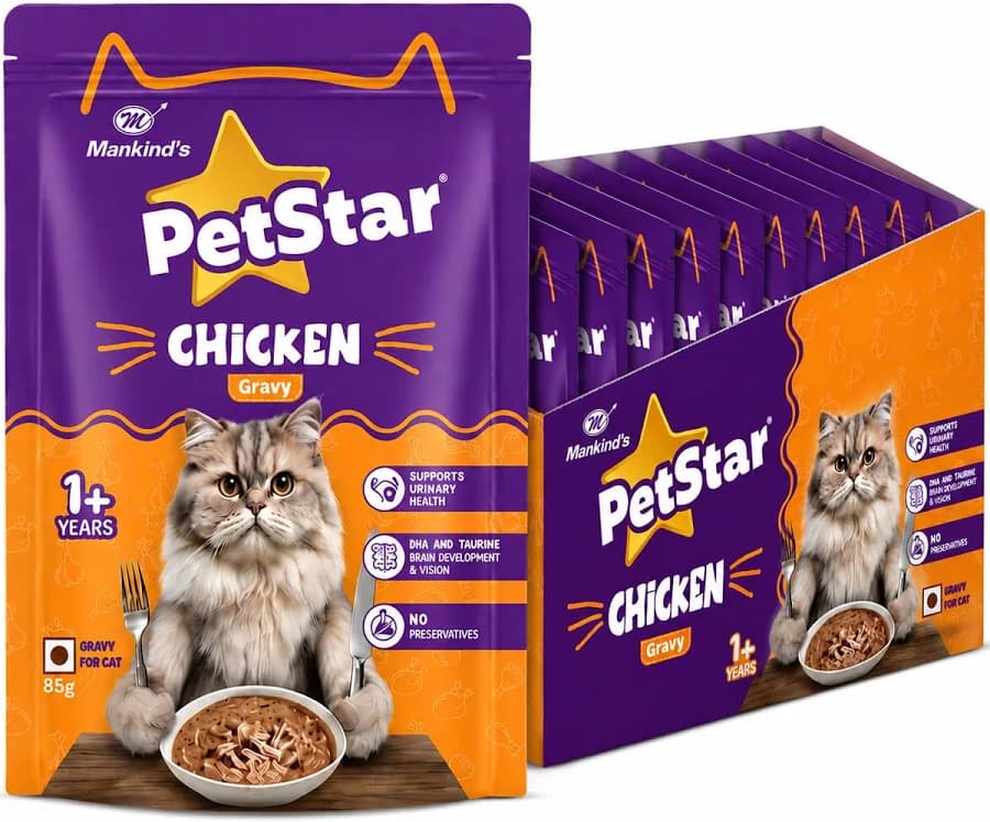 Mankind PetStar Chicken Gravy Adult Cat Wet Food