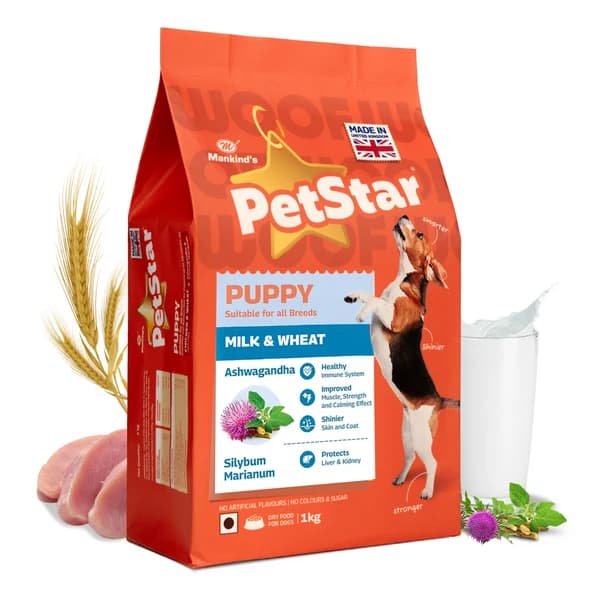 Mankind PetStar Milk & Wheat Puppy Dog Dry Food