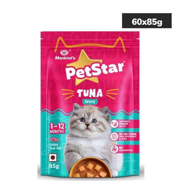 Mankind PetStar Tuna Gravy Kitten Cat Wet Food