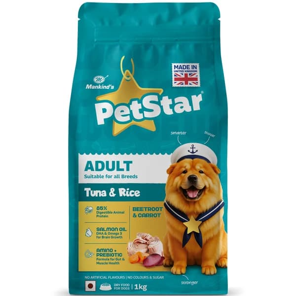 Mankind PetStar Tuna & Rice Adult Dog Dry Food