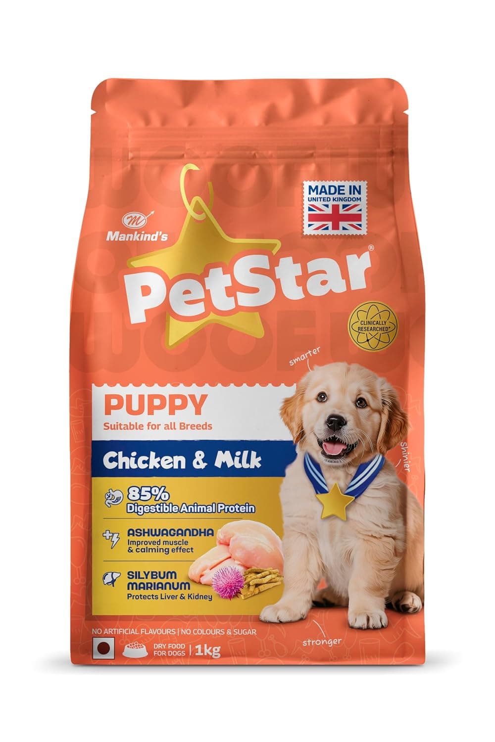 Mankind PetStar Chicken & Milk Puppy Dog Dry Food