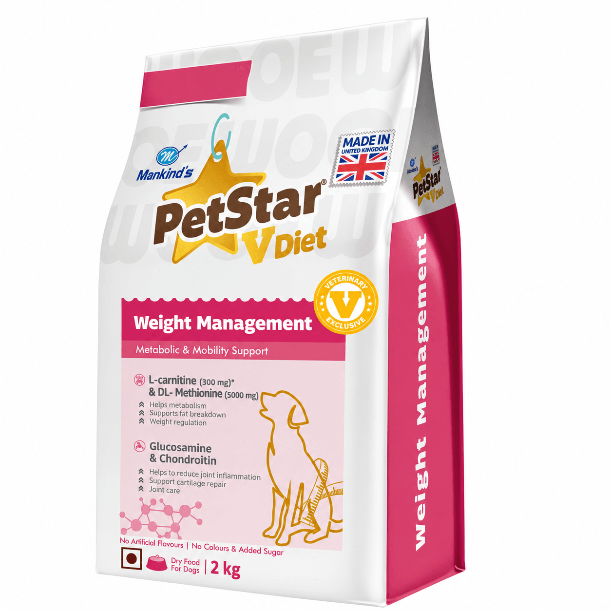 Mankind PetStar V Diet Clinical Weight Management (S&M) Sterilized, Metabolic & Mobility Support Dry Cat Food
