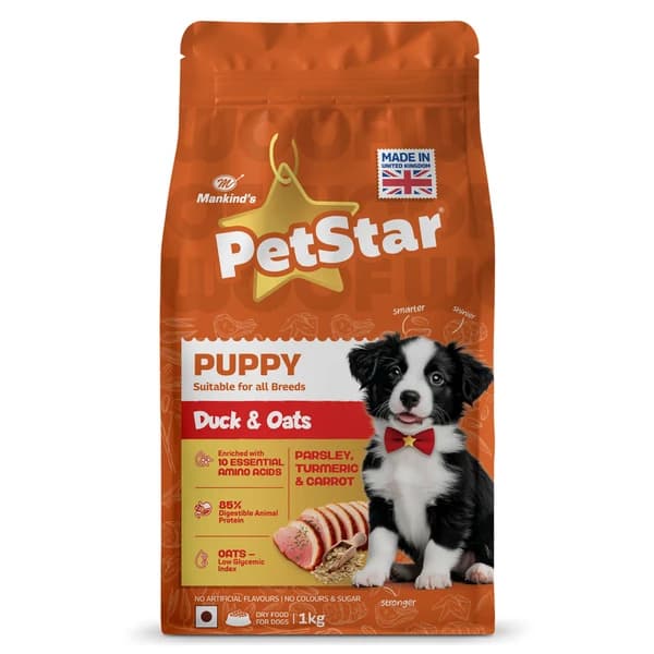 Mankind PetStar Duck & Oats Puppy Dog Dry Food