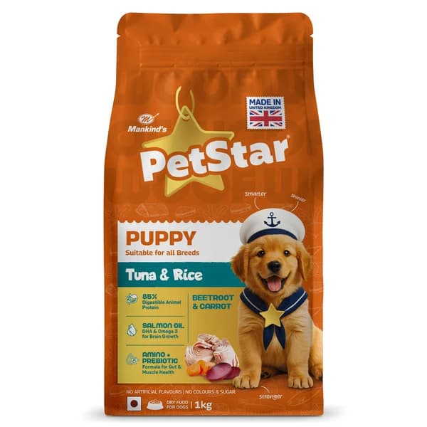 Mankind PetStar Tuna & Rice Puppy Dog Dry Food