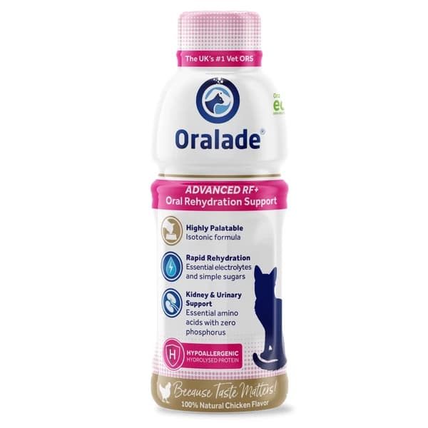 The Oralade Advanced RF+ Oral Rehydration Support for Cats (330 ml)