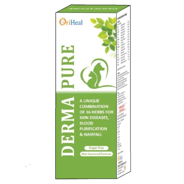 Oriheal Dermapure Drops to Support Skin Health for Dogs and Cats