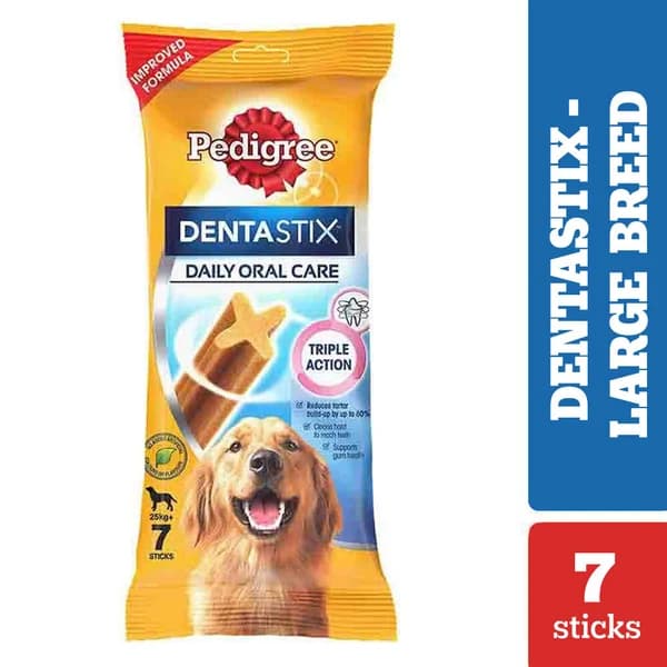 Pedigree Dentastix Daily Oral Care Dental Treats for Adult Large Breed Dogs (25 kg+)