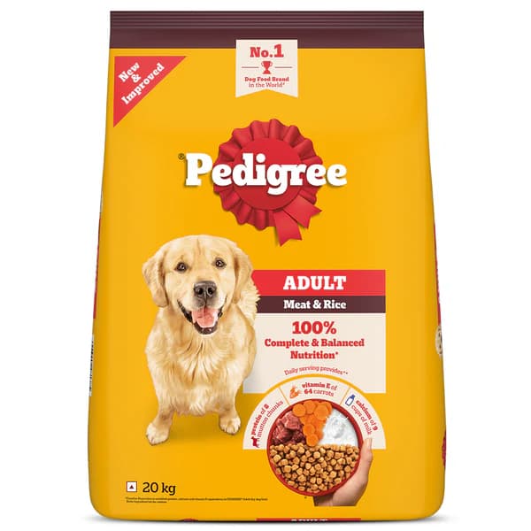 Pedigree Meat & Rice Adult Dog Dry Food20
