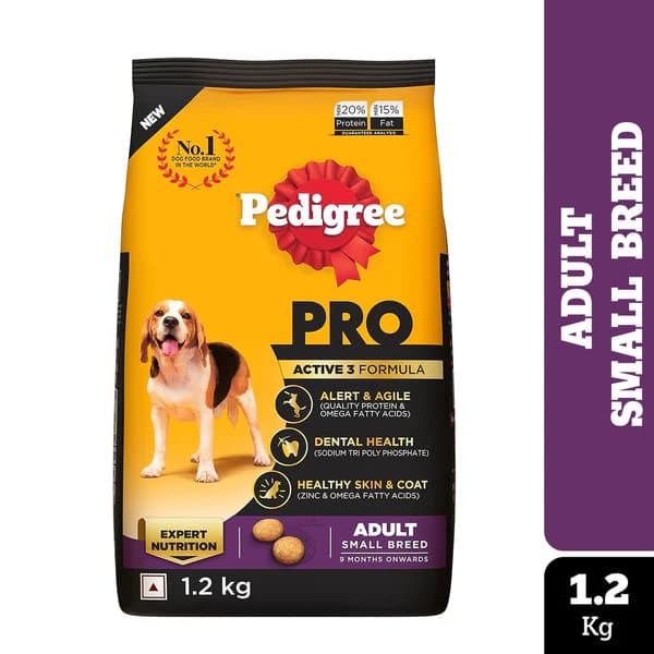 Pedigree PRO Expert Nutrition Dry Dog Food for Small Breed Adult Dogs