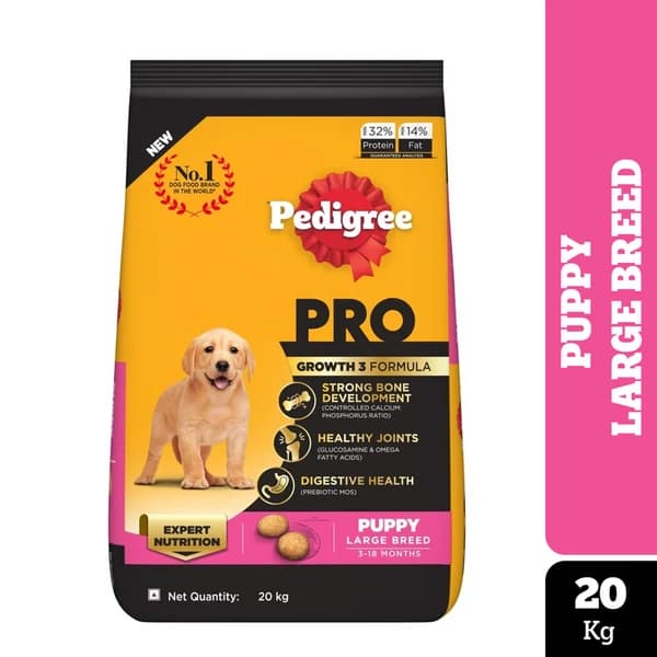 Product NamePedigree PRO Expert Nutrition Dry Dog Food for Large Breed Puppies (3 to 18 Months