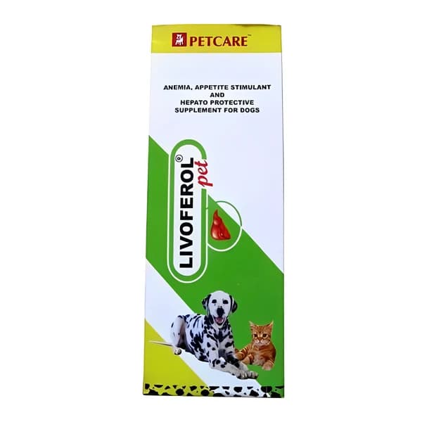 Petcare Livoferol Liver Support & Appetite Tonic for Dogs & Cats – 200 ml