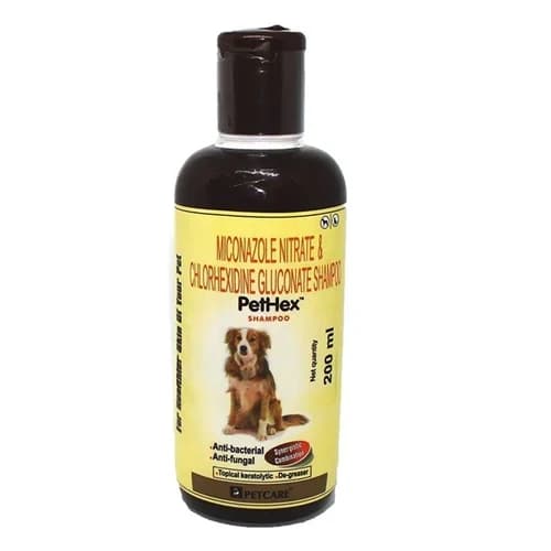 Petcare PetHex Medicated Skin Care Shampoo for Dogs