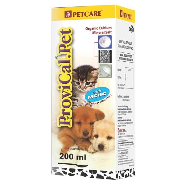 Petcare ProviCal Pet Calcium Supplement Syrup for Dogs and Cats