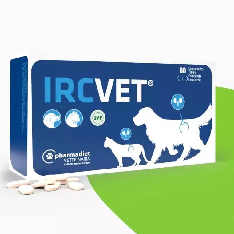Pharmadiet Ircvet Tablets for Dogs & Cats – Advanced Renal Protector Supplement with Calcium Carbonate, Chitosan & Natural Binders for Chronic Kidney Disease & Uremic Toxin Management (10-Tablet Pack)