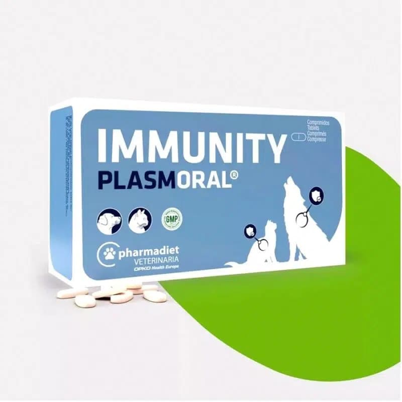 Pharmadiet Plasmoral Immunity Tablets for Dogs & Cats (10-Tablet Blister Pack)