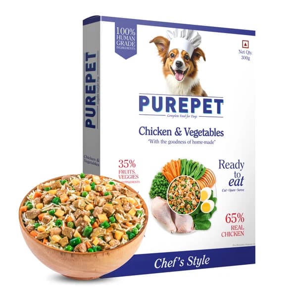 Purepet Chicken & Vegetable Biryani Fresh Food for Dogs