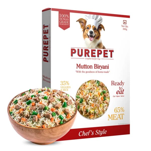 Purepet Mutton Biryani Fresh Food for Dogs