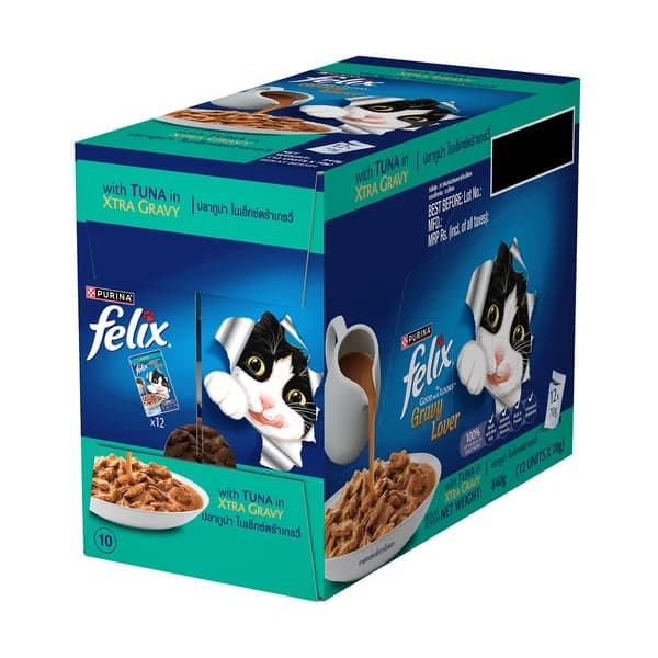Purina Felix Gravy Lover (Tuna Chunks in Extra Gravy) Adult Complete & Balanced Wet Cat Food