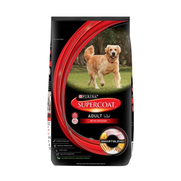 Purina Supercoat with Chicken Smartblend Adult Complete & Balanced All Breed Dry Dog Food (1+ Years)