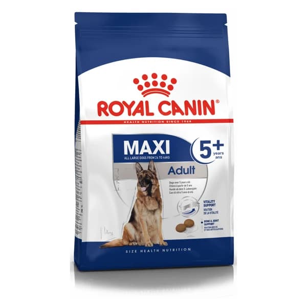 Royal Canin Maxi 5+ Adult Dog Dry Food – Nutrition for Large Breed Dogs Over 5 Years