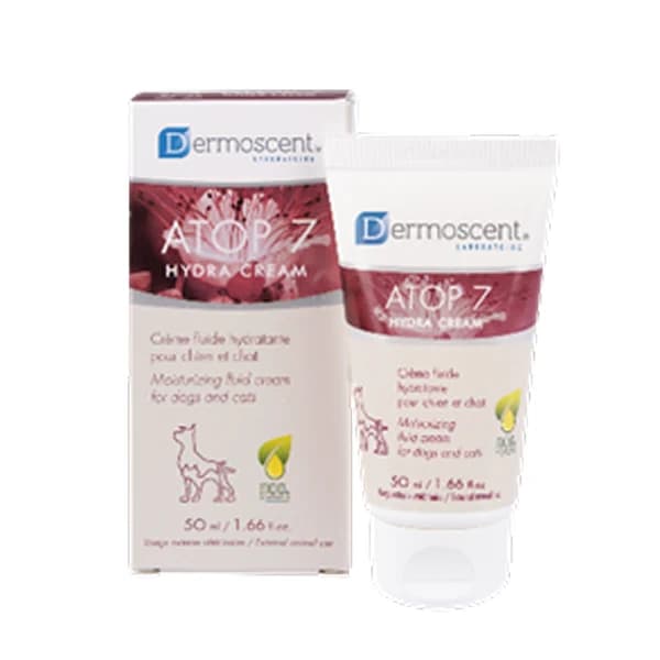Savavet Dermoscent ATOP 7® Hydra Cream for Dogs & Cats – Natural Cutaneous Barrier Repair & Deep Rehydrating Emulsion for Severe Xerosis, Lichenification, Ear Pinnae & Skin Folds (50 ml Airless Pump Tube)