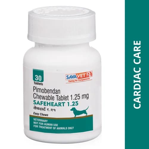 Savavet Safeheart (Pimobendan) Inodilator Cardiac Chewable Tablets for Dogs (Pack of 30 Tablets)